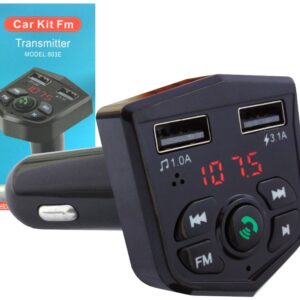 Cargador para Carro con FM, Bluetooth 5.0 y USB